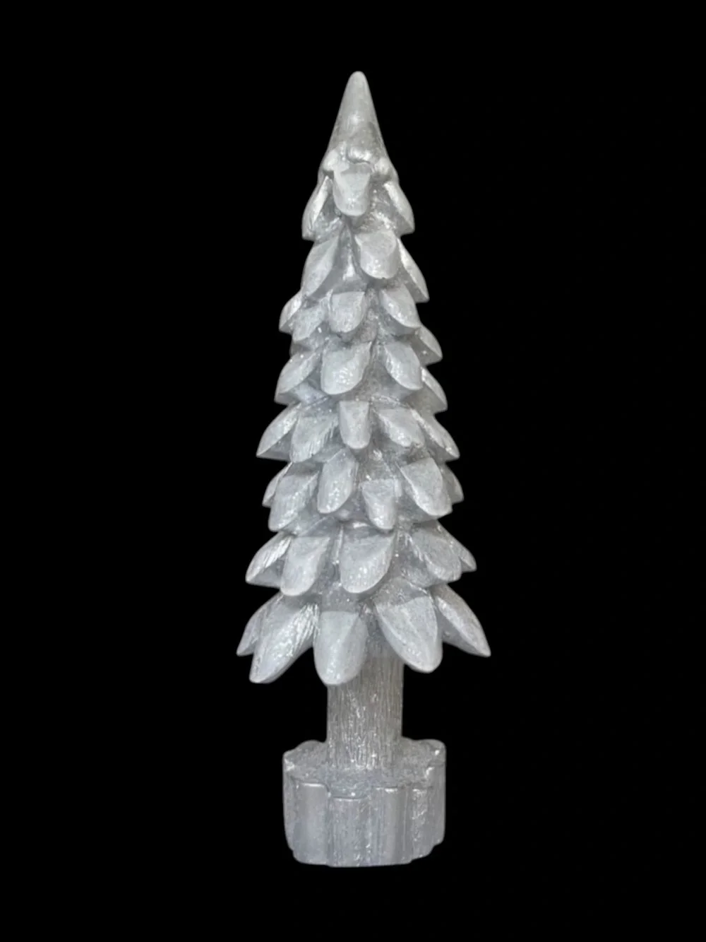 NEW Metallic Silver 17.75” Tabletop Holiday Christmas Tree